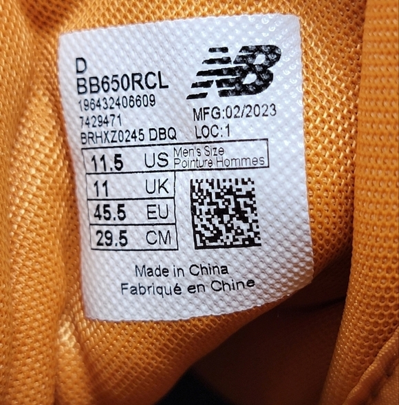 New Balance 650 Men's Sneakers Size 11.5 Casual Court Basketball Sports New - Picture 4 of 9